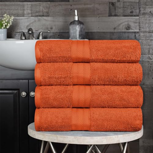 Superior Superior Long Staple 100% Combed Cotton 700GSM Solid 4-Piece Bath Towel Set for Bathroom, Shower, Kitchen-Super Soft, Plush, Highly Absorbent, Assorted 4-Piece Towels, Sandstone - color: Sandstone, size: 4-Piece Bath Towel Set