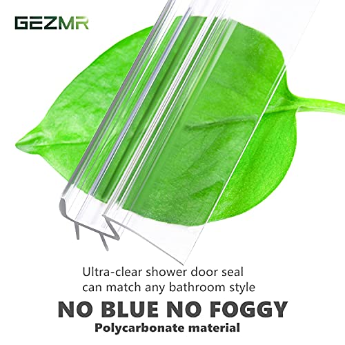 2-Pack Ultra Clear Shower Door Bottom Seal (1/4'' X 39'', Polycarbonate) Frameless Glass Shower Door Seal Strip Shower Door Sweep - Stop Shower Leaks and Create a Water Barrier - size: Standard - 1/4 inch (6mm) - N/A