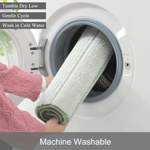 Kmson 2 Piece Ombre Bath Mat Set for Bathroom, Non Slip Ultra Soft and Thick Water Absorbent Bath Carpet, Machine Washable & Quick Dry Bathroom Rug, for Bedroom Door Living Room Green - color: Green Rug, size: 17" x 24" + 20" x 32"
