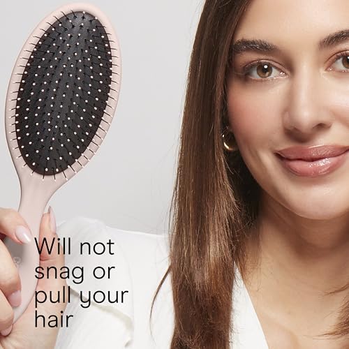 Conair Detangling Hair Brush Set, 3-Pack Detangler Brushes for Wet or Dry Hair, Gentle Detangler for All Hair Types, Bristle Hair Brushes for Women, Evergreen, Blush Pink, Black Assorted - color: Evergreen,Blush Pink,Black, size: 3 Count Full Size
