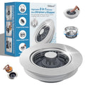 Hibbent Upgraded 3 in 1 Kitchen Sink Drain Strainer, Stainless Steel Pop Up Sink Stopper, Larger Anti-Clogging Basket, 3-Layer Seal, Detachable Drain Plug for US Standard 3-1/2" Drain, Brushed Nickel - color: Brushed Nickel