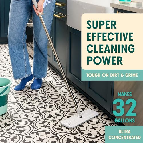Aunt Fannie's Ultra Concentrated Floor Cleaner Vinegar Wash, Multi-Surface Solution For Mopping, Value Size, Bright Lemon Scent, 64 oz - size: 64 Fl Oz (Pack of 1)