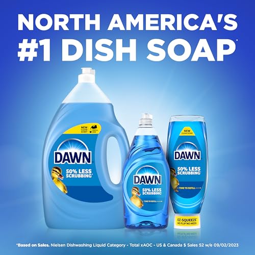 Dawn Gentle Clean EZ-Squeeze Dishwashing Liquid Dish Soap, Pomegranate and Rose Water Scent 24.3 fl oz