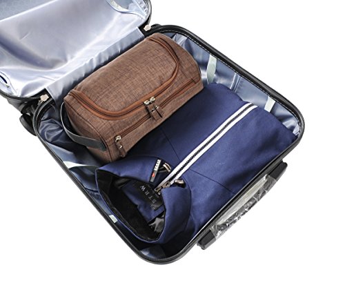 Vercord Mens Toiletry Bag Wash Travel Small Shaving Dop Kit Shower Bathroom Ditty Hygiene Bag Frosted Coffee - color: Frosted Coffee