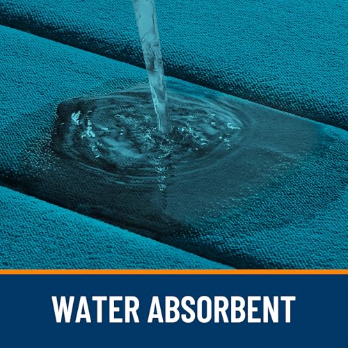 OLANLY Memory Foam Toilet Rugs U Shaped 24x20, Super Soft Absorbent Contour Bath Rugs, Quick Dry, Machine Washable Toilet Mat, Bathmat Carpet, Bathroom Home Decor Accessories, Peacock Blue - color: Peacock Blue, size: 24" X 20" Contour Rug