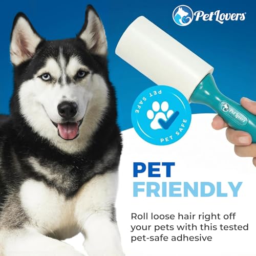 PetLovers Extra Sticky Lint Roller Ultimate Value Set 800 Sheets for Pet Hair Removal, Dog and Cat Lint Remover 8 Pack Green - size: 8 Pack Green Lint Roller
