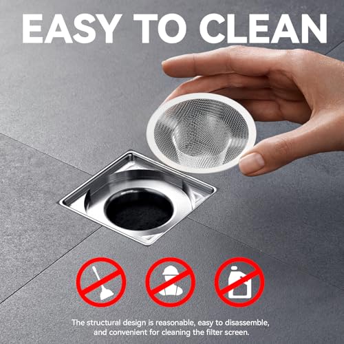 4.5" Top / 2.5" and 2.125" Top / 1" Basket Drain Strainer | 4Pcs Sink Drain Hair Catcher, Bathroom Sink Drain Strainer - size: 4Pcs All