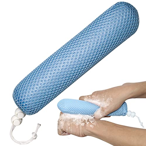 Bath Brush Head with Sponge,Back Scrubber Bath Mesh Bath Body Brush Head for Elderly Aid Bathing and Shower(White Head) - size: White (Head Only)