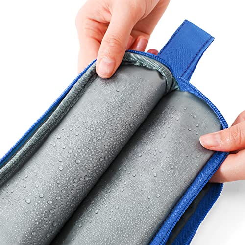 Kids Toiletry Bag for Boys, Travel Toiletry Bag for Little Young Boys Waterproof Hanging Wash Bag Toddler Traveling Toiletries, Space Blue - color: Space Blue