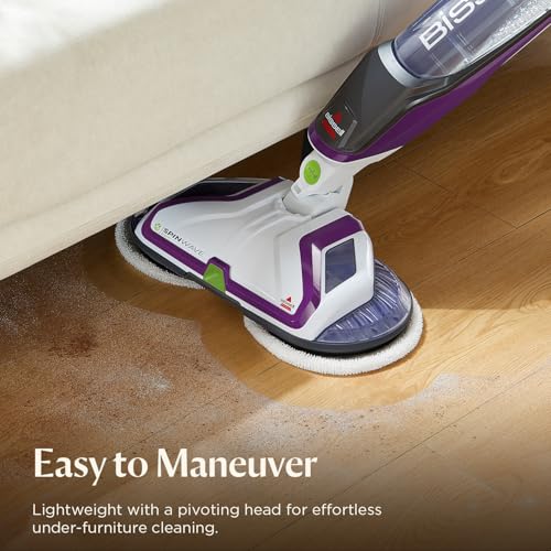 Bissell SpinWave Pet Hard Floor Corded Spin Mop, Electric Floor Cleaner with Washable Pads for Stain Removal on Sealed Hard Floors, 20399 - style: SpinWave Corded Pet