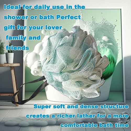 50g Bath Sponge Shower Loofah Mesh Pouf Bath Scrunchies Body Wash Puff Shower Puff Exfoliating Scrubber - style: Style 4