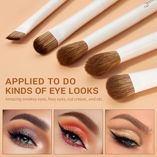 Jessup Makeup Brushes 14Pcs Makeup Brush Set Premium Synthetic Powder Foundation Contour Blush Concealer Eye Shadow Blending Liner Make Up Brush Kit Light Grey T329 - color: A-Light Grey-14pcs, size: Full Brush Set