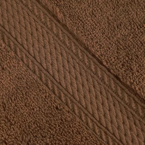 SUPERIOR Egyptian Cotton Pile Plush Bath Sheet, 2 Piece Set, Chocolate | Highly Absorbent, Ultra Soft Luxury 800 GSM Towel Set for Bathroom, Shower, Hotel Essentials Oversize Plush Madeline Towels - color: Chocolate, size: Bath Sheet 2-Pack