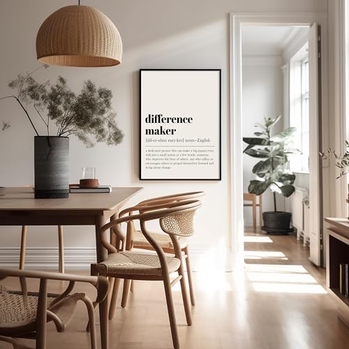 Poster Master Dictionary Art Poster - Definition of Difference Maker Print - Typography Art - Gift for Teacher, Mentor & Boss - Decor for Dorm, Library, Office or Classroom - 11x14 UNFRAMED Wall Art - color: Style01, size: 11"L x 14"W