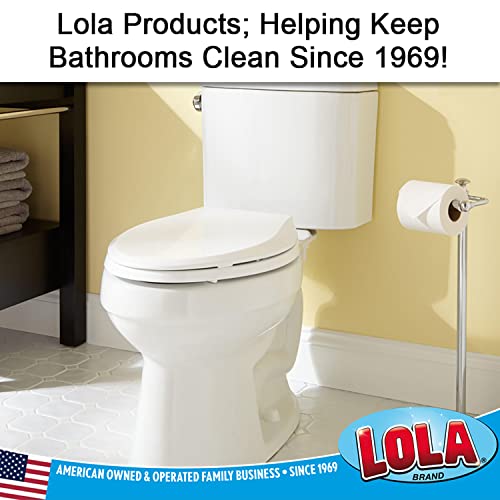 LOLA Classic Toilet Brush, 6 Pack, Durable Fiber Stiff Bristles, Compact Size, Non-Scratch, Long-Lasting - size: 6 Pack, style: Classic Toilet Brush