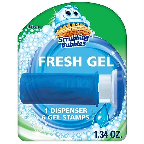 Scrubbing Bubbles Toilet Cleaning Gel Glade Rainshower, 1.34 Ounce (Pack of 2) - size: 1.34 Ounce (Pack of 2)