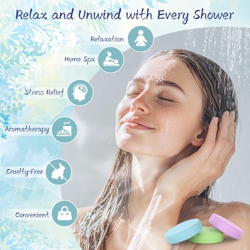 Shower Steamers Aromatherapy 8 Pack - Gifts for Women, Shower Bombs with Essential Oils, Self Care and Stress Relief Stocking Stuffers, Relaxation Birthday Gifts for Women and Men - style: Tranquil Floral Style