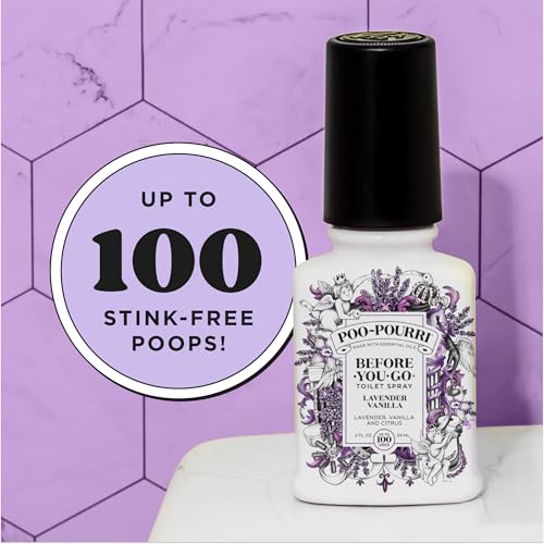Poo~Pourri Lavender Vanilla, Lavender + Vanilla + Citrus, Before-You-Go Toilet Spray, 2 Oz - size: 2 Fl Oz (Pack of 1)