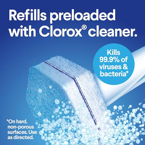 CLOROX ToiletWand Disinfecting Refills, Disposable Wand Heads (Package May Vary), 30 Count (Pack of 5) - size: 30 Count (Pack of 5)