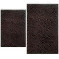 Bathroom Rugs Sets 2 Piece, Extra Soft Chenille Bath Mat Ultra Absorbent Bathroom Rug, Bathroom Mat with Sturdy PVC Non-Slip Bottom, Machine Washable Bath Rugs (20x32 Inch + 16x24 Inch, Coffee) - color: Coffee, size: 16" x 24" + 20" x 32" (Rectangular)