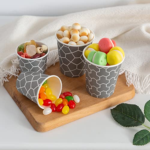 3 oz Paper Cups – 600 Count, Small Bathroom Cups, Disposable Mouthwash Cups, Espresso Cups, Mini Cup for Coffee, Tea, Water, Snack - color: Gray, size: 3 oz