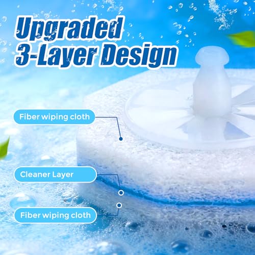 64 Pack Toilet Wand Refills for Clorox,5X Cleaning Power,Fresh Fragrance,Extra Thick,Compatible with Most Toilet Cleaning Wands
