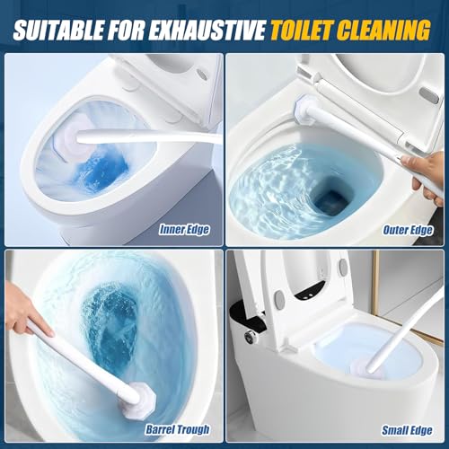 100PC Toilet Bowl Wand Refills, Replacement Heads for Bathroom Washroom Cleaning Pads, Disposable Toilet Brush Refills Compatible with Household Brushes Scrubbers Cleaning Refill Pads Local Stock
