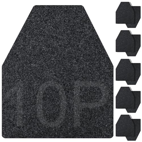 ToLanbbt 10PCS Urinal Mats for Men Bathroom Non-Slip Urinal Floor Mats Water Absorption Urinal Pads for Mens Room Disposable Commercial Toilet Urine Mats for Men’s Bathroom Restroom, Dark Gray