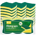 ORIGHTY Heavy Duty Cellulose Scrub Sponges Kitchen, Powerful Scrubbing & Cleaning, Suitable for Washing Dishes and Kitchen Cleaning, Absorbent & Rich Foam, 24 Count - color: Green