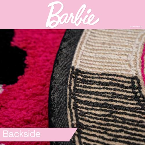 Collectibles Barbie 100% Cotton Non Slip Plush Bathroom Mat Rug (Officially Licensed Product) by Franco - color: Barbie