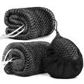 2 Pack African Net Sponge Exfoliating Body Scrubber Bath Sponge for Daily Use (2Black) - color: 2black