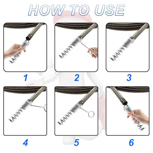 7 Pcs Drain Cleaner Combination Cutter Head Set 16mm Drain Snake Drill Attachment for Ridgid k50 K400 Pipeline Dredging Machine