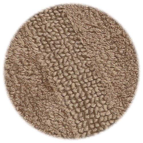 WOVEN ST. Reversible Tufted Bath Rugs | Area Rugs for Spa, Vanity Shower, Bathrooms, Kitchen, Bedroom | Water Absorbent Linens | 100% Cotton | Pack of 2 | 17’’ x 24’’ & 21’’ x 34’’ Inches | Brown - color: Brown, size: 17" x 24" (Rectangular) + 21" x 34" (