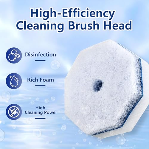 40 Toilet Wand Refills for Clorox Toilet Wand, Disposable Toilet Brush Head with Rich Foaming, Extra Thick Triple-layer Refills, Strong Cleaning & Scrubbing Power, Won't Fall Off or Fall Apart - size: 1 Count (Pack of 40)
