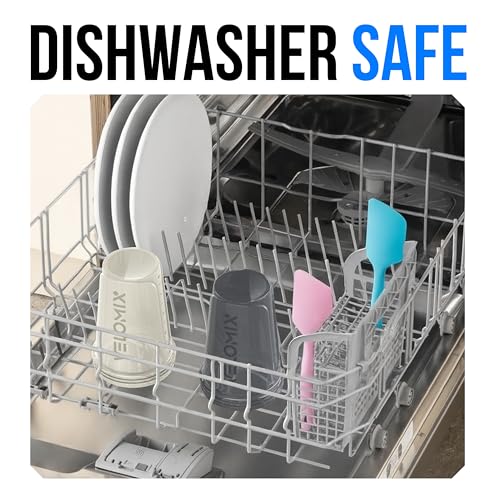 VELOMIX -2 Pack- 20 oz Protein Shaker Bottles for Protein Mixes - 2x Wire Whisk | Leak Proof Shaker Cups for Protein Shakes and Pre Workout | Protein Shaker Bottle Pack (B6) Gray/White - color: B6) Gray / White