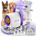 oneisall Dog Hair Vacuum Shedding Grooming Brush Kits for Pet Thick Coats | 15000Pa,3 Suction Low Noise,1.5L Dust Cup,5 in 1 Kits(Grooming/Deshedding/Cleaning Brush,Remover Roller,Crevice Tool), LM5
