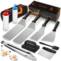 14PCS Griddle Accessories Kit, Flat Top Grill Accessories Set for Blackstone and Camp Chef, Grill Spatula Set with Enlarged Spatulas, Scraper for Outdoor Barbecue | Griddle Tools Set for Blackstone, Grill Spatula Set with Enlarged Spatulas, Scraper for Ou