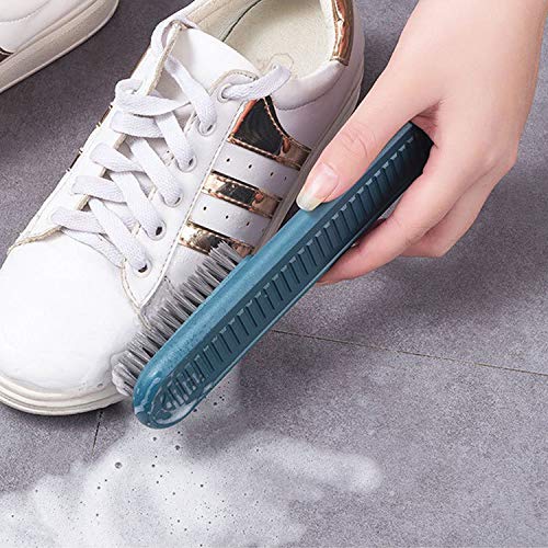 Cleaning Brush Soft Bristle Brush Laundry Scrub Brush Clothes Underwear Shoes Scrubbing Brush, Easy to Grip Household Cleaning Brushes Tool for Countertops Bathtubs (Pink) - color: Pink