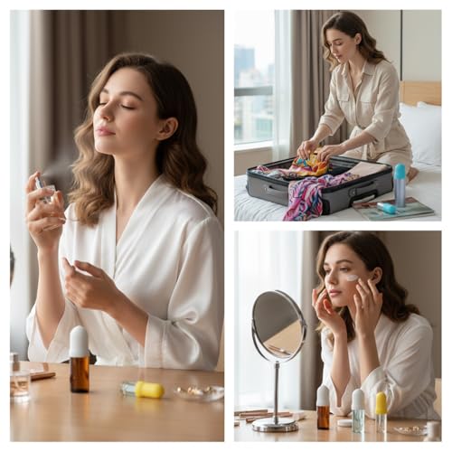 12 PCS Silicone Bottle Covers Travel Essentials, Leak Proof Elastic Sleeves Travel Size Toiletries Accessories Holiday Essentials for Women, Multiple Sizes Cover Suit for Shampoo Lotion Leak Proofing
