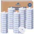 50 Pcs Disposable Toilet Cleaner Refill Pads, Universal Toilet Bowl Brush Replacement Heads, Durable Deep Cleaning Refills, Fresh Scent Bathroom Cleaning Supplies - size: 1 Count (Pack of 50)