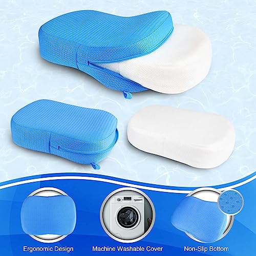 Hot Tub Booster Seat Cushion with Non-Slip Micro Dot Bottom and 6 Weighted Sections - Quick Dry Hot Tub Accessories for Adults and Kids - Indoor Outdoor Hot Tub Pillow with Washable Mesh Cover - size: 8-Shaped