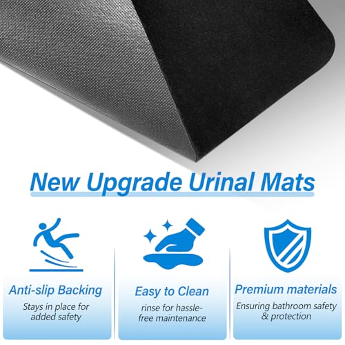 12 Pack Urinal Mats for Men Bathroom,Urinal Floor Mats for Commercial Restrooms,Non-Slip,Water Deodorization,Disposable Urinal Mats Reusable,Urine,Large 17Inch x 20.5Inch