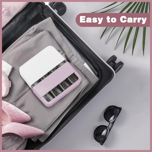 TSA Approved Travel Bottles - Leak Proof BPA-Free Plastic Toiletries Bottles for Shampoo, Lotion & Conditioner | Refillable Travel-Size Containers | Airplane Carry-On Essentials (Pink)