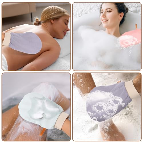 3PCS Exfoliating Mitt for Body Exfoliating Gloves for Shower Body Scrub Glove Exfoliating-Body Scrubbe for Bath Shower Spa Massage and Body-Scrubs Dead Skin Women Men