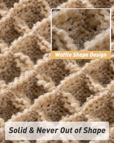 Upgraded Waffle Bath Mat Set of 2, Super Absorbent Non Slip Bath Mats for Bathroom Floor, Machine Washable Boho Bathroom Rugs Set 2 Piece with Tassels, Soft Bathroom Mat Set, 17" x 24" Plus 17" x 48" - color: Brown, size: 17" x 24" +17" x 48"