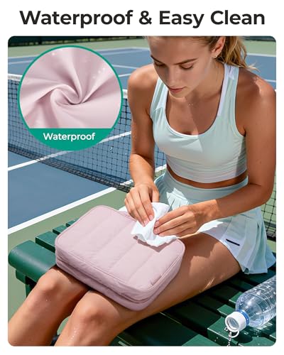 BAGSMART Travel Toiletry Bag for women, Portable Hanging Hook Makeup Bag Organizer, Waterproof Makeup Cosmetic Bag, for Full-Size Accessories, Toiletries,Baby Blue - color: Baby Blue