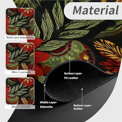 Faucet Fast Absorbent Pad - Bohemian Floral Mandala , Suitable For Kitchen, Bathroom, Island And Other Scenes - color: Bohemian Floral Mandala