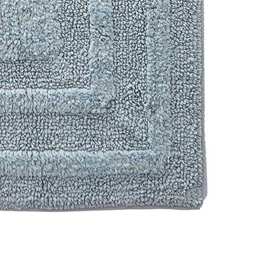 Eddie Bauer - Bathroom Rug, 100% Soft Plush Tufted Cotton Runner Rug, Highly Absorbent, Quick-Dry, and Skid-Resistant Backing (Logan Green, 22" x 60") - color: Green, style: 22" x 60"