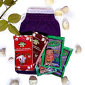Pack Of 6 Pcs Natural Moroccan Black Soap Beldi + Aker Fassi + Argan Soap + Bath Glove Exfoliating Hammam Glove Combo.
