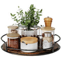 LAMU Lazy Susan Organizer, 9'' Lazy Susan Turntable for Cabinet, Table Top, Kitchen, Countertop, Bathroom, Pantry, Spice Organization, Wooden,1 Pack - size: 9in 1 Pack